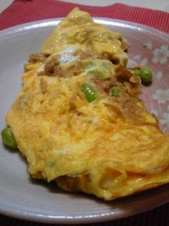 簡単♪ツナと枝豆のマヨオムレツ-レシピのメイン写真