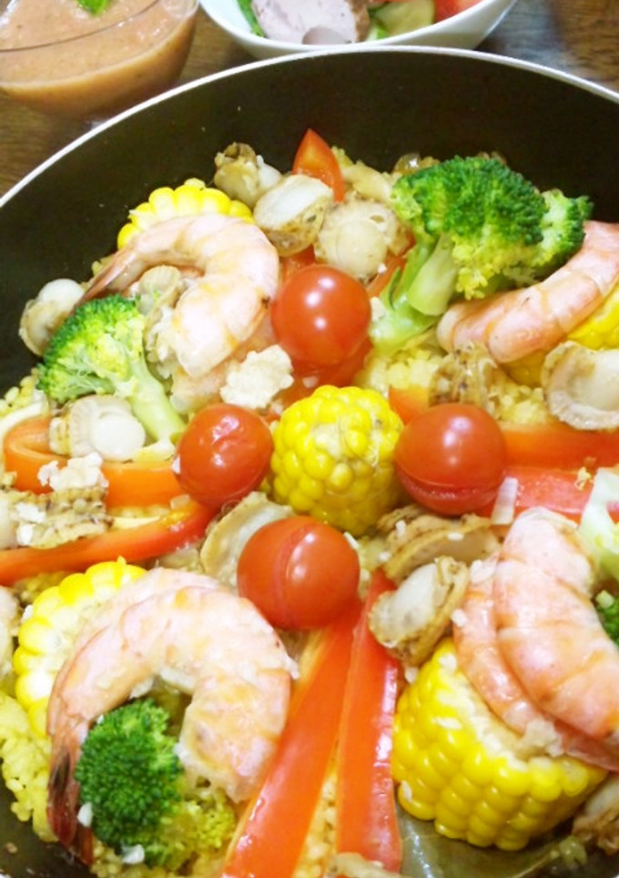 夏野菜パエリア-レシピのメイン写真