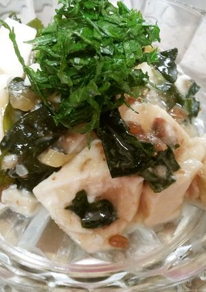 金山寺味噌で★豆腐サラダ☆-レシピのメイン写真