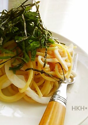 一人ランチに簡単❤いかたらこパスタ-レシピのメイン写真