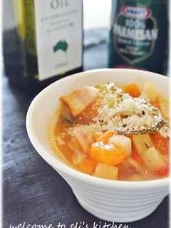 夏野菜たくさん♪食べるスープ♪-レシピのメイン写真