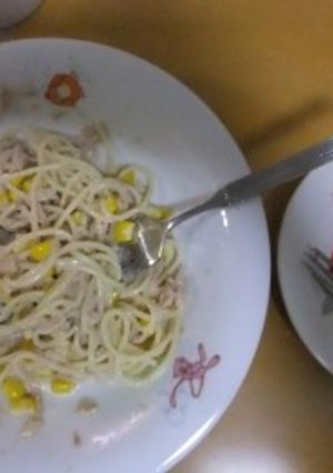 手間なし♪冷製ツナとコーンのパスタ-レシピのメイン写真