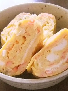 お弁当に♪カニカマ卵焼き-レシピのメイン写真
