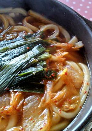 簡単！キムチうどん-レシピのメイン写真