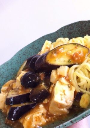 麻婆豆腐茄子のカリカリ堅ヤキソバ！！-レシピのメイン写真