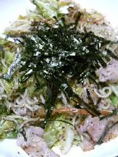 梅しそ塩焼きそば-レシピのメイン写真