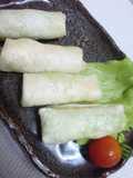 餃子の皮で♪生春巻き風