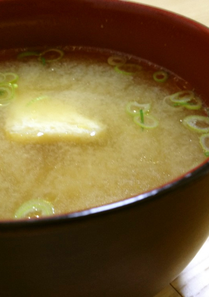 【だ】おあげさんとわかめの味噌汁【し】-レシピのメイン写真