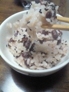 餅入り、簡単お赤飯♪-レシピのメイン写真