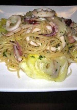 イカとキャベツのパスタ-レシピのメイン写真