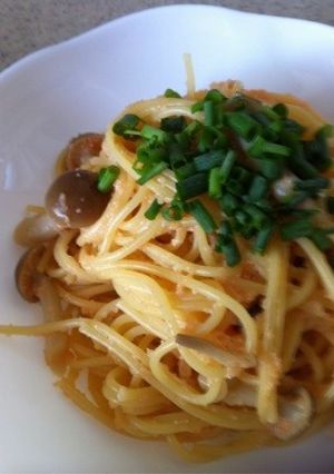 簡単タラコとしめじスパゲティ-レシピのメイン写真