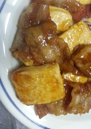豚バラと豆腐のこってり照り焼き-レシピのメイン写真