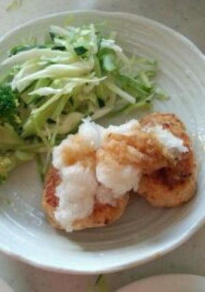 ひじき入り鶏つくねの大根おろしがけ-レシピのメイン写真
