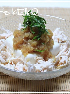 【農家のレシピ】ささみと大根おろしの冷奴-レシピのメイン写真