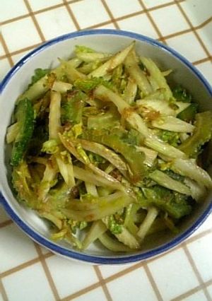 セロリとゴーヤの炒め物-レシピのメイン写真