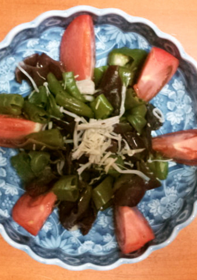 万願寺とうがらしと生くきらげのサラダ-レシピのメイン写真