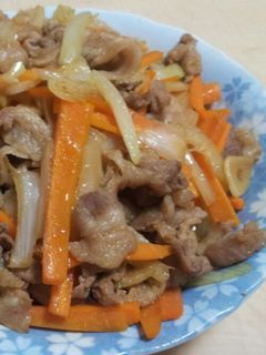 簡単味付け 肉野菜炒め-レシピのメイン写真