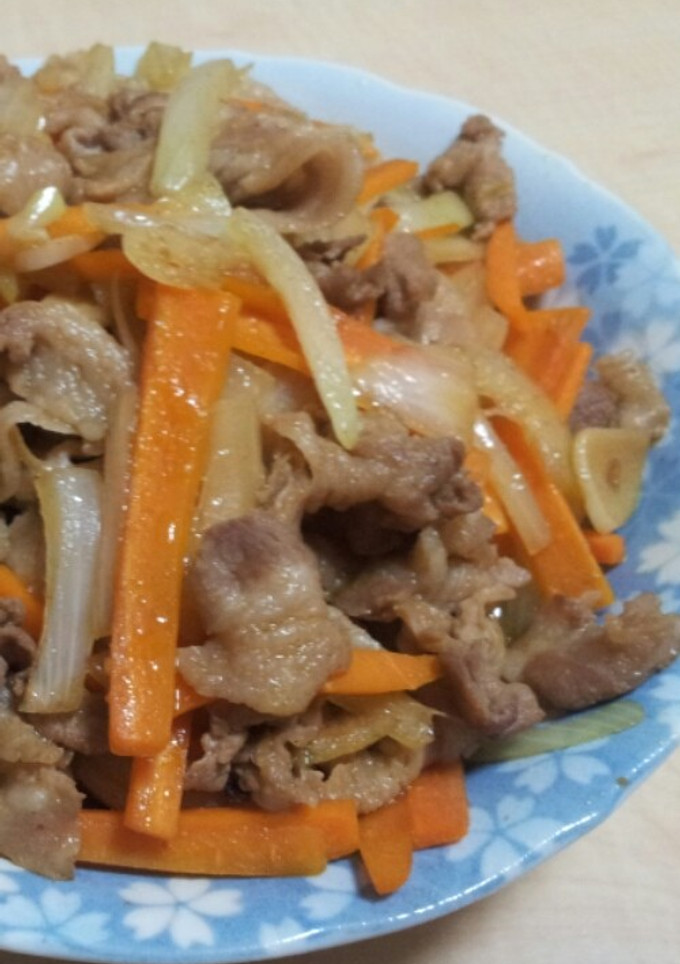 簡単味付け 肉野菜炒め-レシピのメイン写真