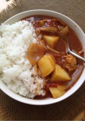 食べ過ぎ注意！トマト缶で簡単絶品カレー-レシピのメイン写真