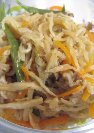麺つゆで簡単！千切り大根の胡麻風味-レシピのメイン写真