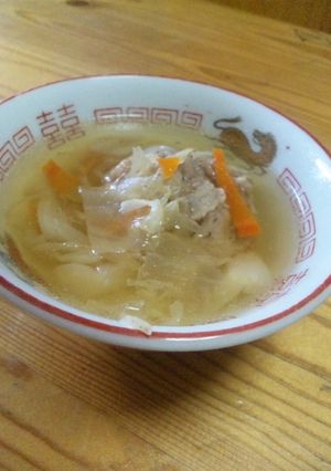 豚バラとキャベツと人参スープ-レシピのメイン写真