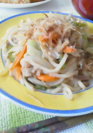 野菜たっぷり焼きうどん　醤油味-レシピのメイン写真