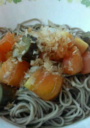 トマトとナスのぶっかけそば-レシピのメイン写真