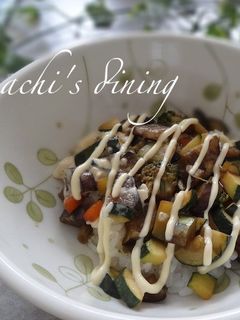 ズッキーニで★夏野菜丼-レシピのメイン写真