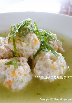 鶏団子の冬瓜餡かけ-レシピのメイン写真