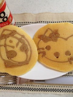 子どもと一緒に!お絵かきパンケーキ-レシピのメイン写真