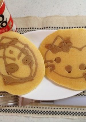 子どもと一緒に!お絵かきパンケーキ-レシピのメイン写真