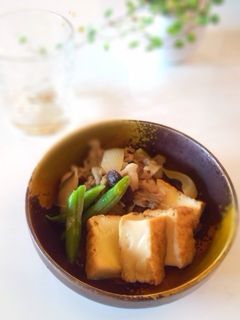 牛肉と厚揚げの煮物-レシピのメイン写真