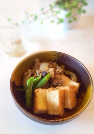 牛肉と厚揚げの煮物-レシピのメイン写真