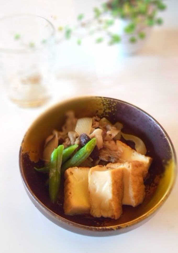 牛肉と厚揚げの煮物-レシピのメイン写真