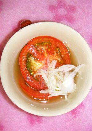ダイエット最強食♡トマトと玉葱のサワー漬-レシピのメイン写真