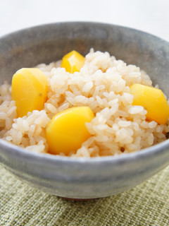 昆布だしで炊く栗ごはん-レシピのメイン写真