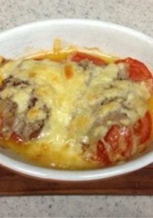 豚バラとトマトのチーズ焼き-レシピのメイン写真