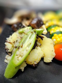 じゃが芋の赤しそジェノベーゼ-レシピのメイン写真