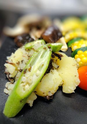 じゃが芋の赤しそジェノベーゼ-レシピのメイン写真