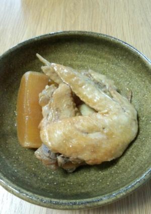 圧力鍋で手羽先と大根のハチミツさっぱり煮-レシピのメイン写真