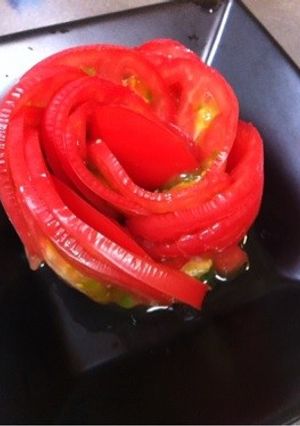 トマトde薔薇の花♪-レシピのメイン写真