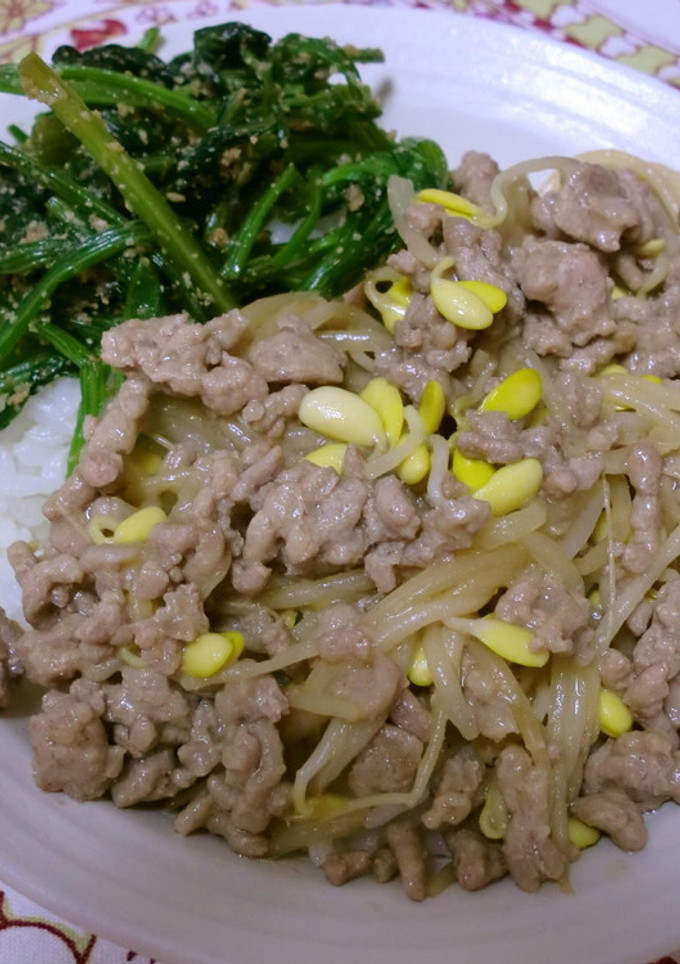 ☆簡単☆もやしと豚挽き肉の味噌炒め-レシピのメイン写真
