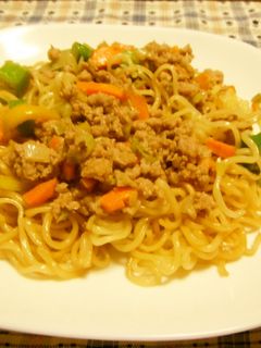簡単 野菜のそぼろ焼きそば-レシピのメイン写真