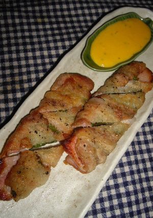 ビール！厚切りベーコン*チーズソース添え-レシピのメイン写真