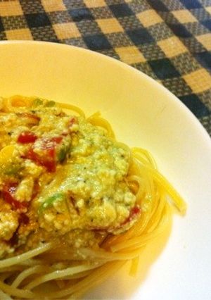 豆腐のアボカドトマトパスタ-レシピのメイン写真
