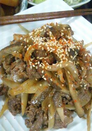 旨辛！ごぼうのすき焼き風炒め煮-レシピのメイン写真