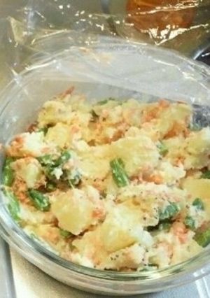 鮭とアスパラのポテトサラダ-レシピのメイン写真