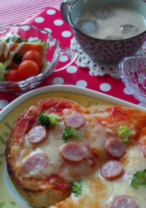 ★モーニングセット…ピザトースト★-レシピのメイン写真
