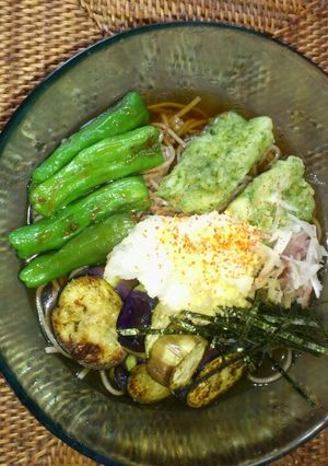 夏野菜たっぷり！おろしそば-レシピのメイン写真