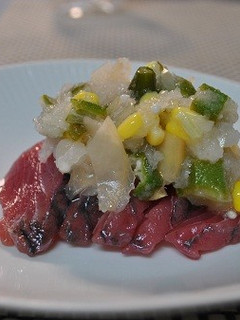 カツオのおろしオクラ-レシピのメイン写真